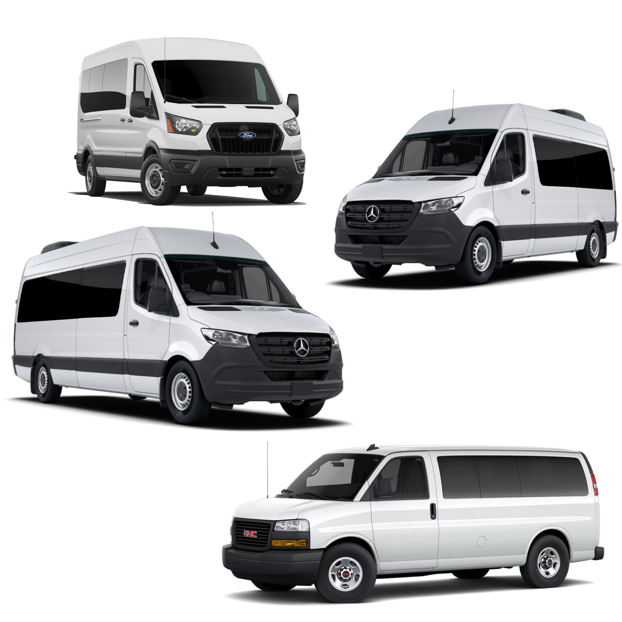 10 to 15 Passenger Van | FORD TRANSIT MERCEDES SPRINTER GMC SAVANA